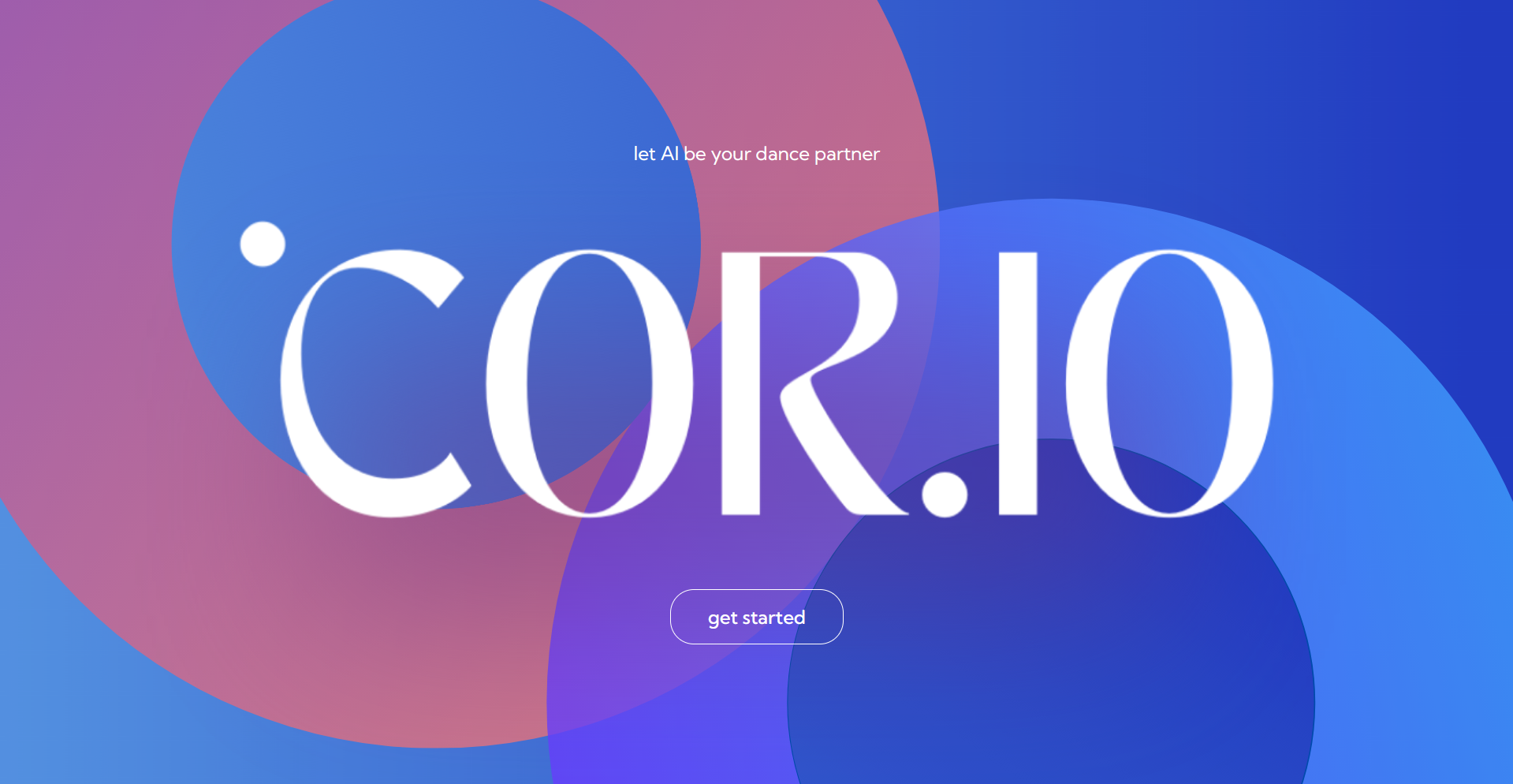 Screenshot of cor.io's homepage